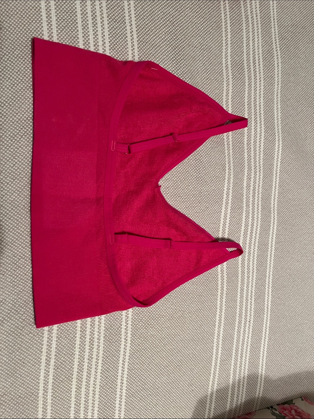NWT LOFT Pink Ribbed Bralette - Picture 2 of 2